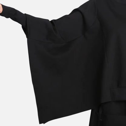Women’s Oversized Batwing Sleeve Sweater – Loose Fit Cotton Pullover