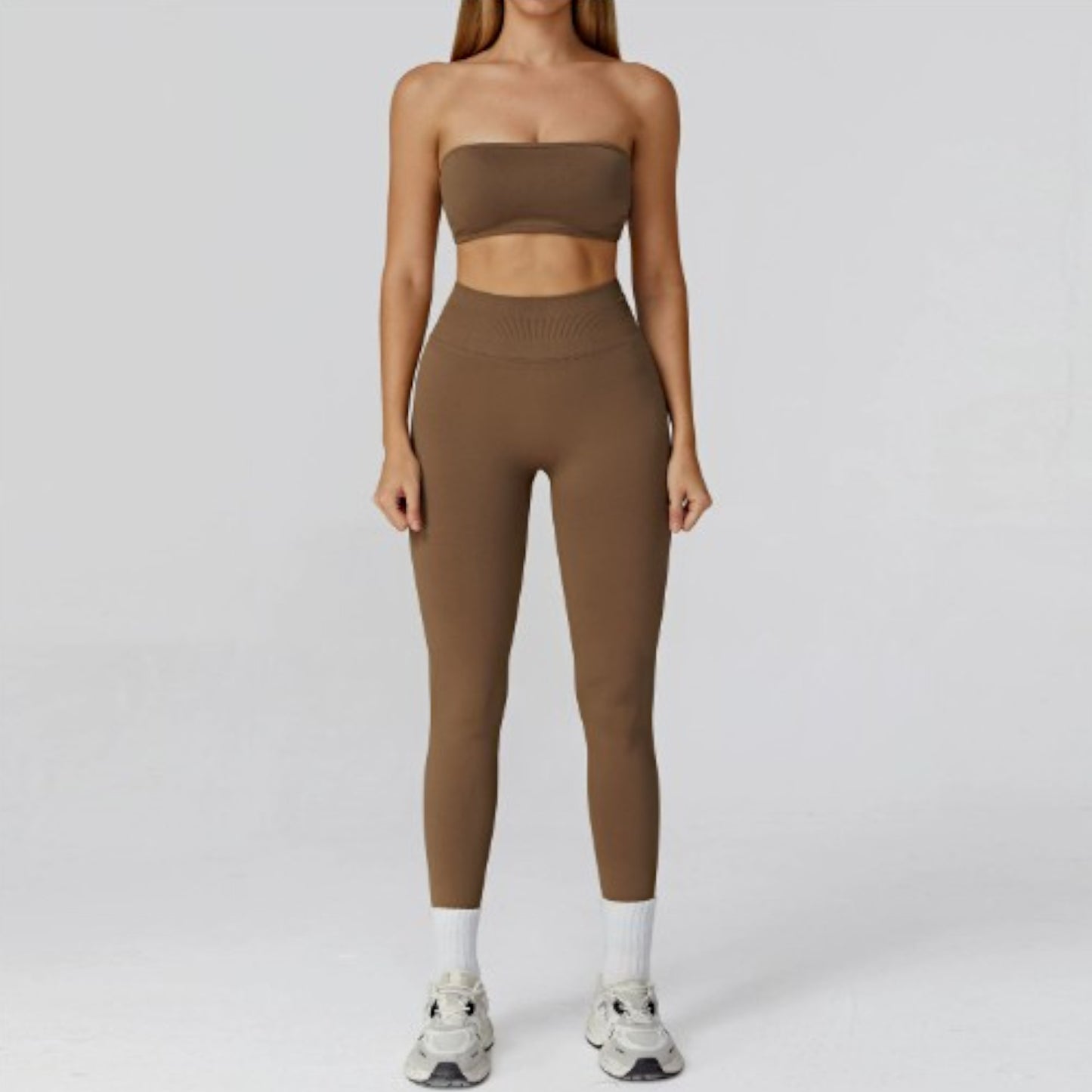 Women’s Seamless Sports Set – Bra, Shorts, Pants