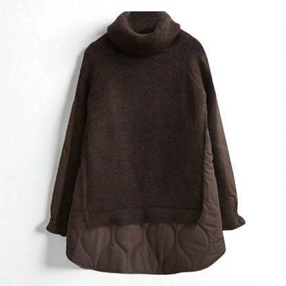 Women's Thickened Turtleneck Cotton Sweater – Cozy Knit Pullover for Autumn & Winter
