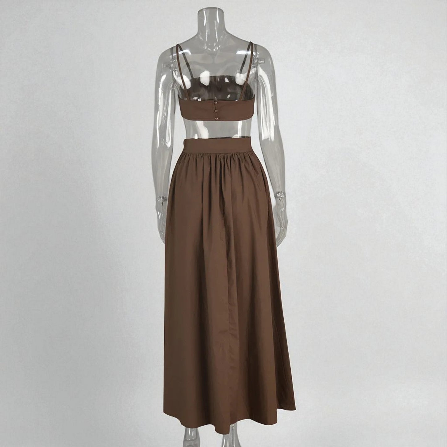 Stylish Women’s Crop Top and Skirt Matching Set – Summer Wear
