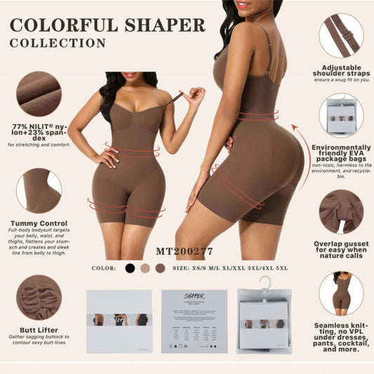 Seamless Slimming Bodysuit for Women | Tummy Control Shapewear with Chest Support & Hip Lift
