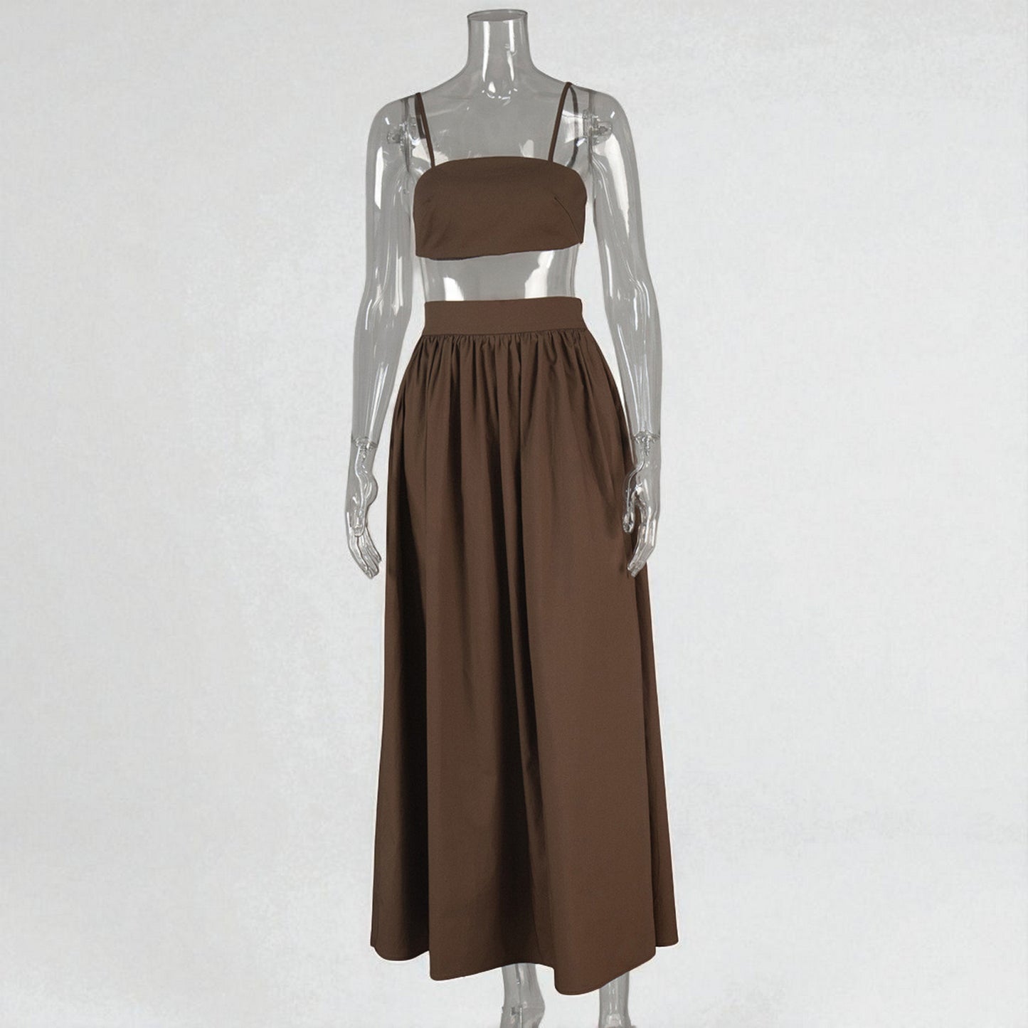 Stylish Women’s Crop Top and Skirt Matching Set – Summer Wear