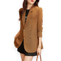 Fashionable Women’s Solid Color Blazer – Elegant Minimalist Jacket