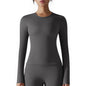 Women’s Breathable Nylon Spandex Active Top – Stretchy Pullover Sports Shirt for Running, Cycling & Fitness