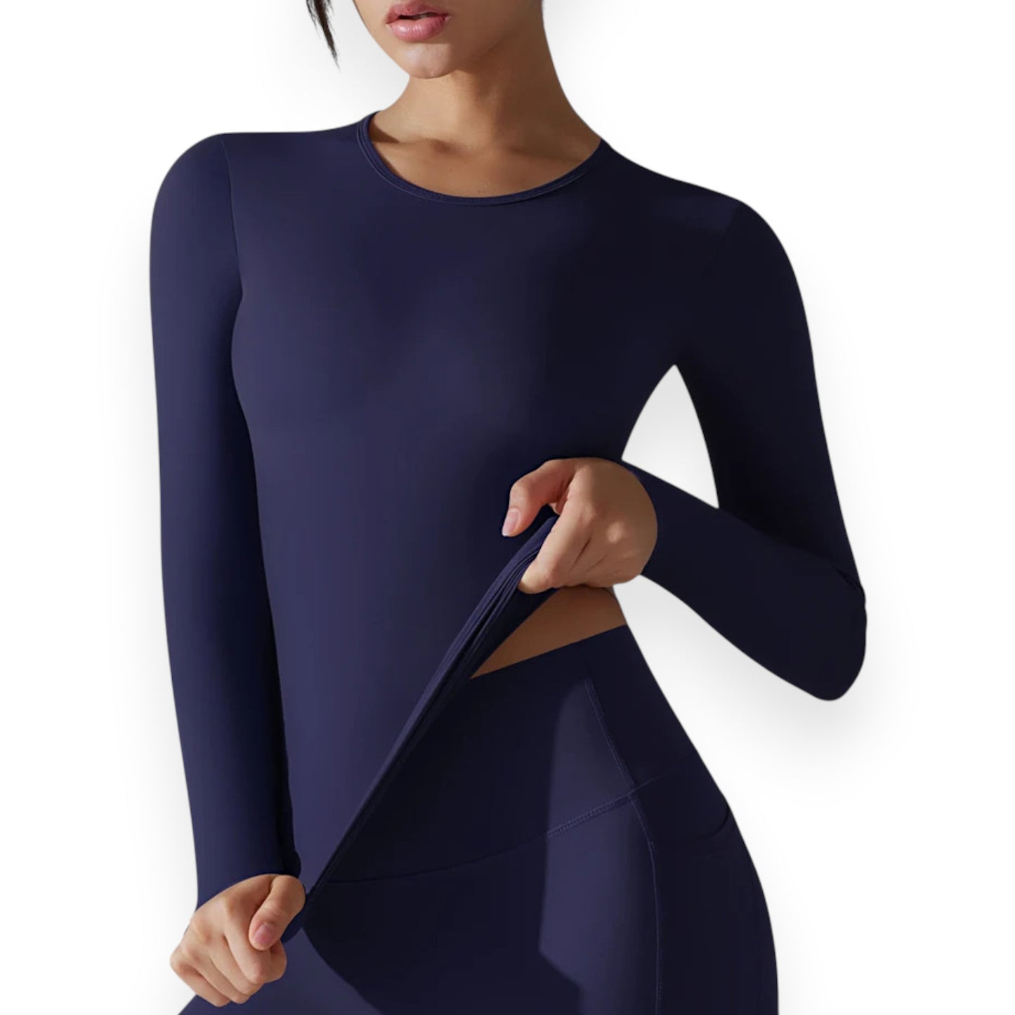 Women’s Breathable Nylon Spandex Active Top – Stretchy Pullover Sports Shirt for Running, Cycling & Fitness