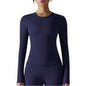 Women’s Breathable Nylon Spandex Active Top – Stretchy Pullover Sports Shirt for Running, Cycling & Fitness