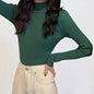 Women’s Slim Fit Half Turtleneck Pullover Sweater – Long Sleeve Lightweight Inner Wear Knit Top