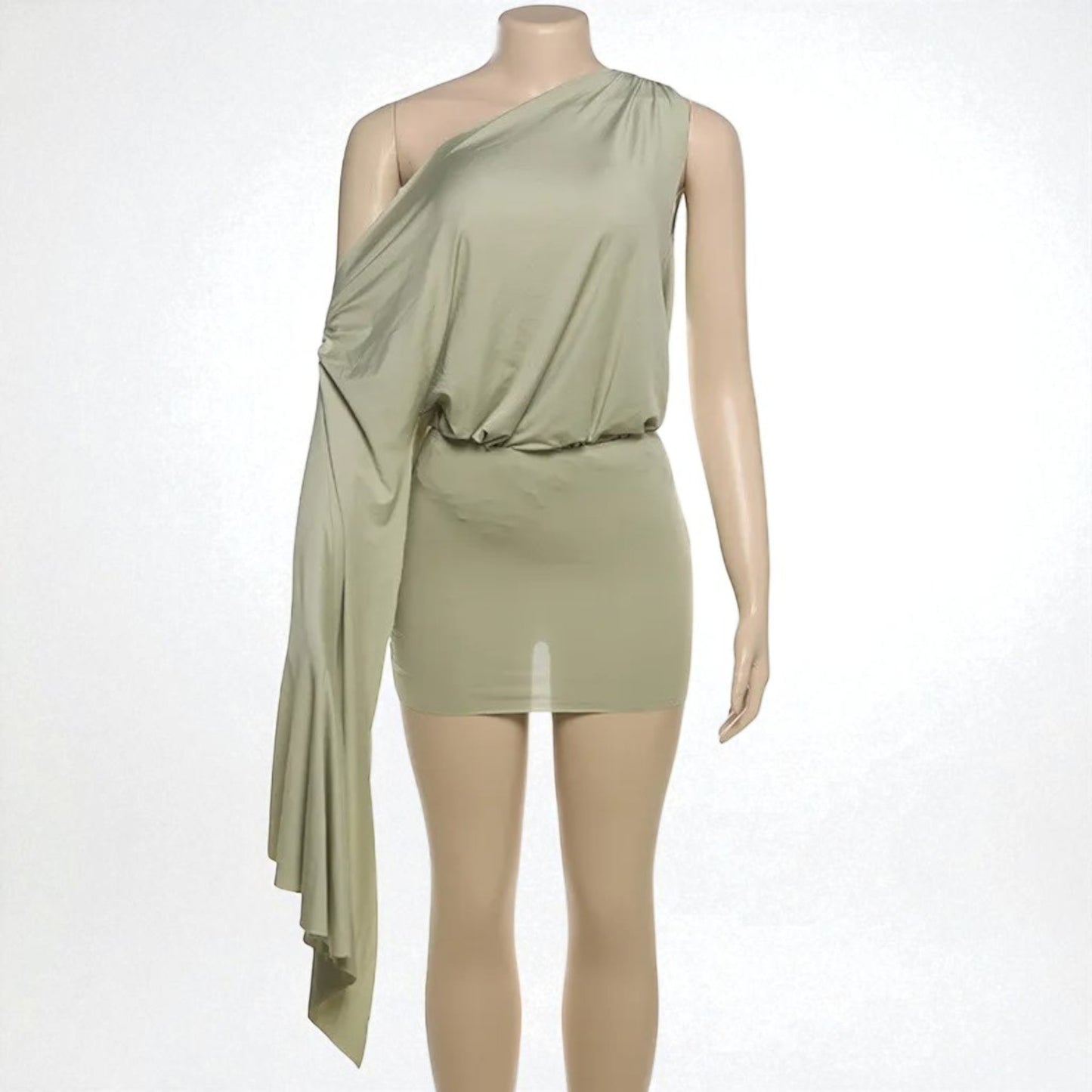 Fashionable Backless Mini Dress Outfit – Trendy Street Style