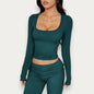 Women’s Solid Color Viscose Blouse – Chic Short Sleeve Summer Top & Pants Set