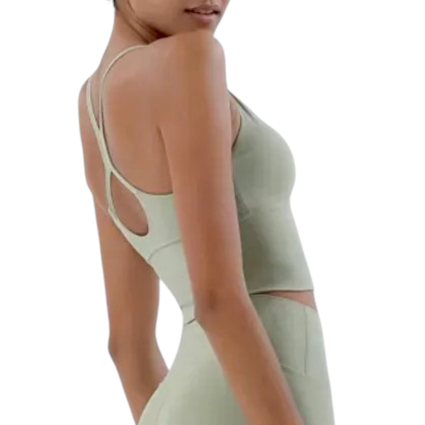 Nude Yoga Vest for Women – Breathable Fitness Sports Bra with Beautiful Back Design