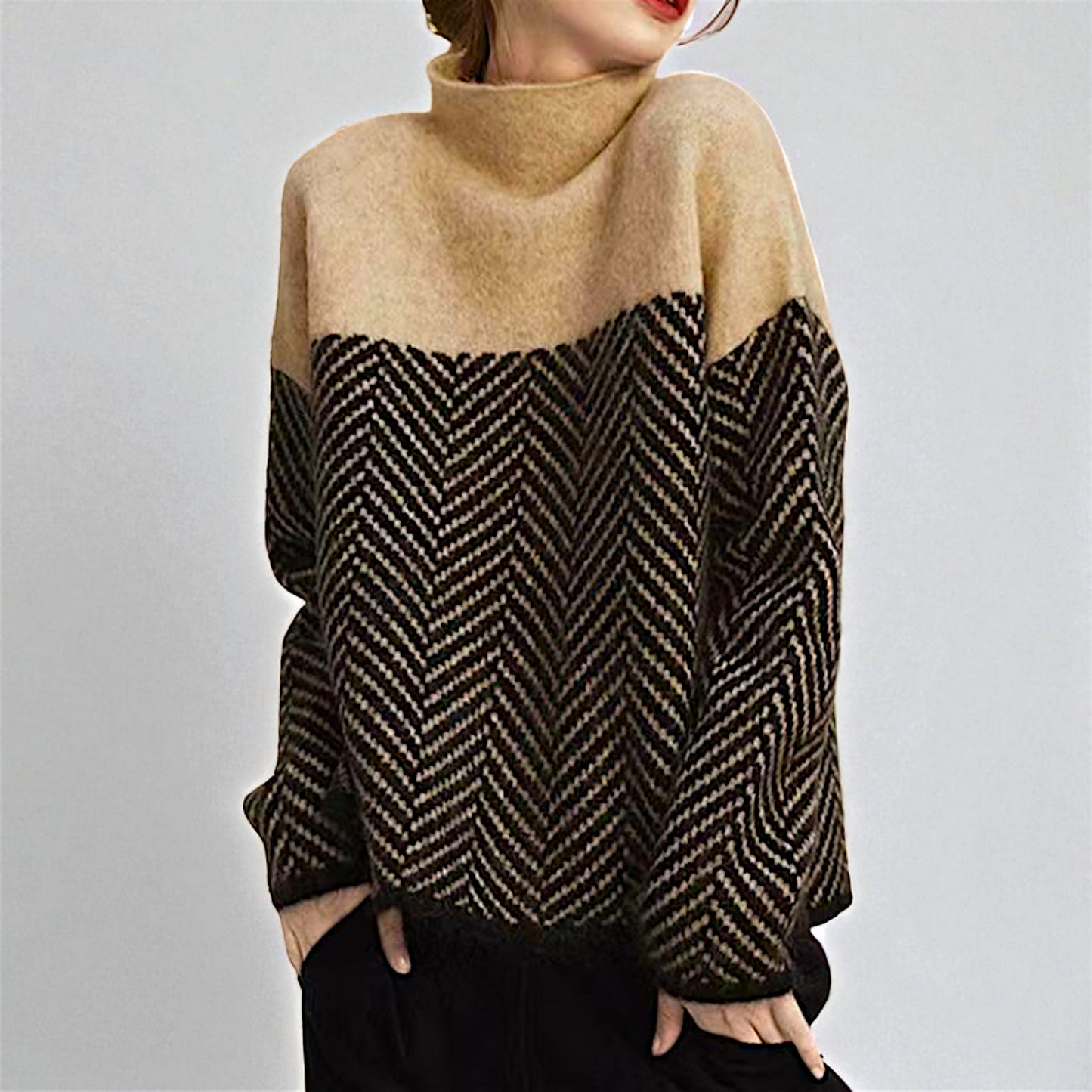Trendy Comfy Oversized Long Sleeve Sweater
