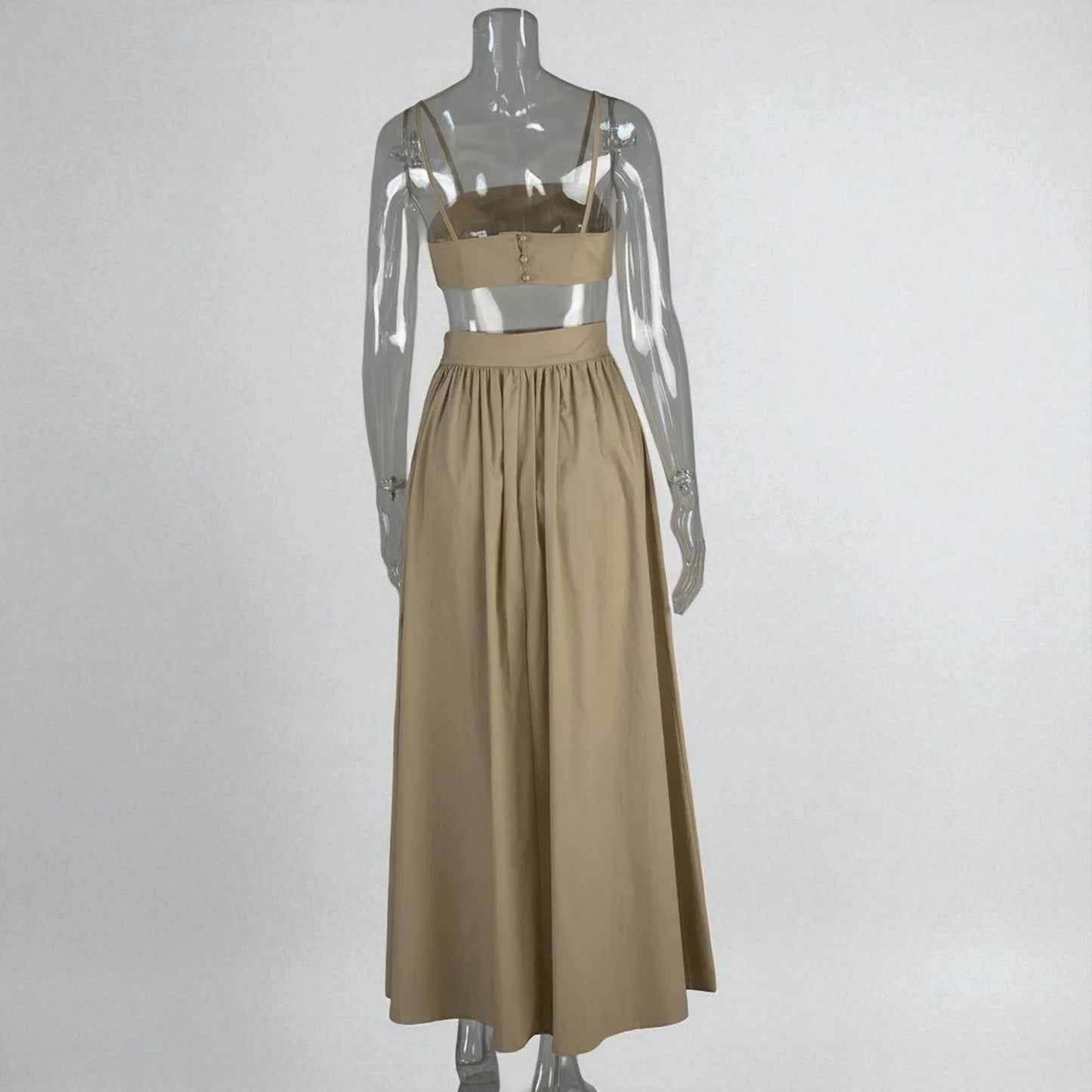 Stylish Women’s Crop Top and Skirt Matching Set – Summer Wear