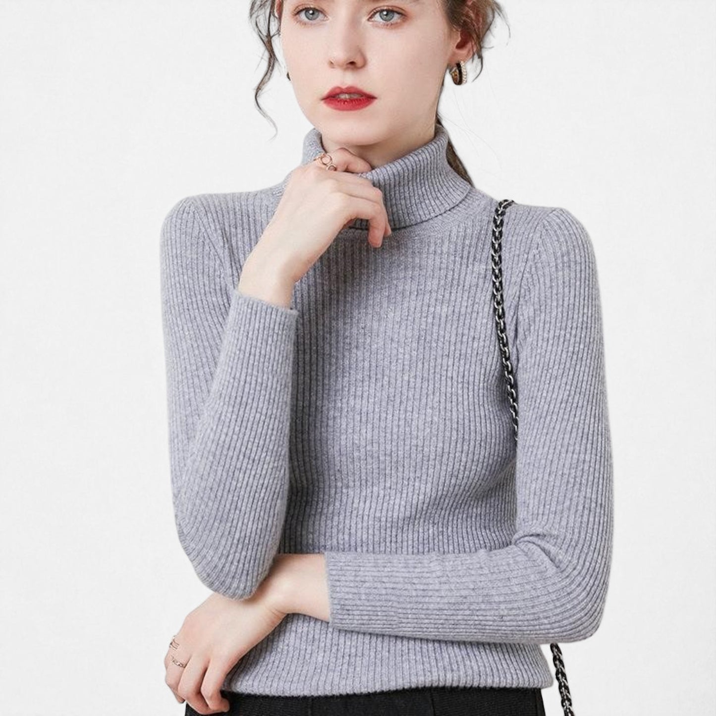 Women’s Stylish Slim Pullover Sweater – Cozy Daily Outfit