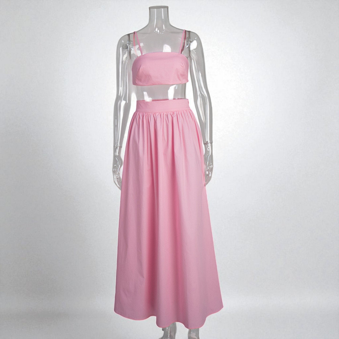 Stylish Women’s Crop Top and Skirt Matching Set – Summer Wear