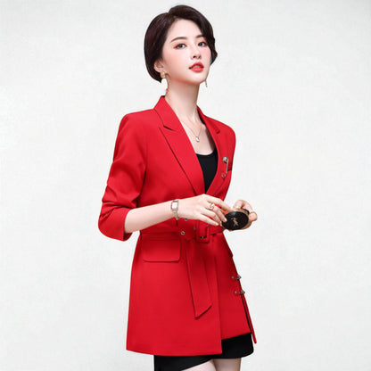 Women’s Modern Business Blazer – Long Sleeve Office Suit Coat