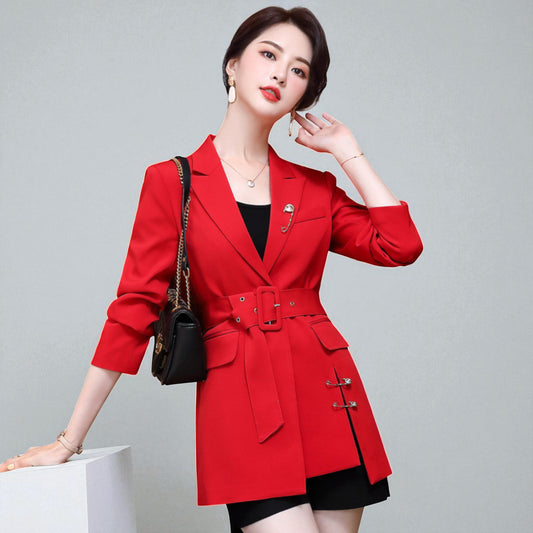 Women’s Modern Business Blazer – Long Sleeve Office Suit Coat