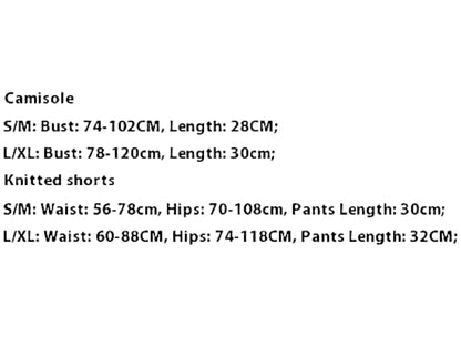 Tossy Summer Contrast Knit Outfits – Halter Top & Short Trousers Set (Y2K Style)