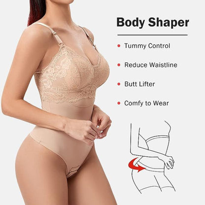 Seamless Slimming Bodysuit – Waist Support & Tummy Control Shapewear Bodysuit for Women