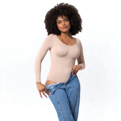 Women’s Seamless One-Piece Corset Bodysuit – Shaping & Slimming Fit