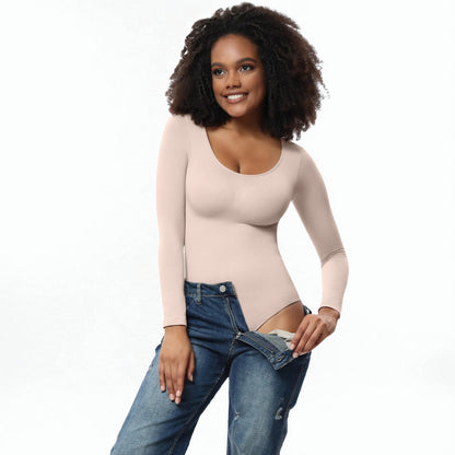 Women’s Seamless One-Piece Corset Bodysuit – Shaping & Slimming Fit
