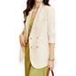 Fashionable Women’s Solid Color Blazer – Elegant Minimalist Jacket