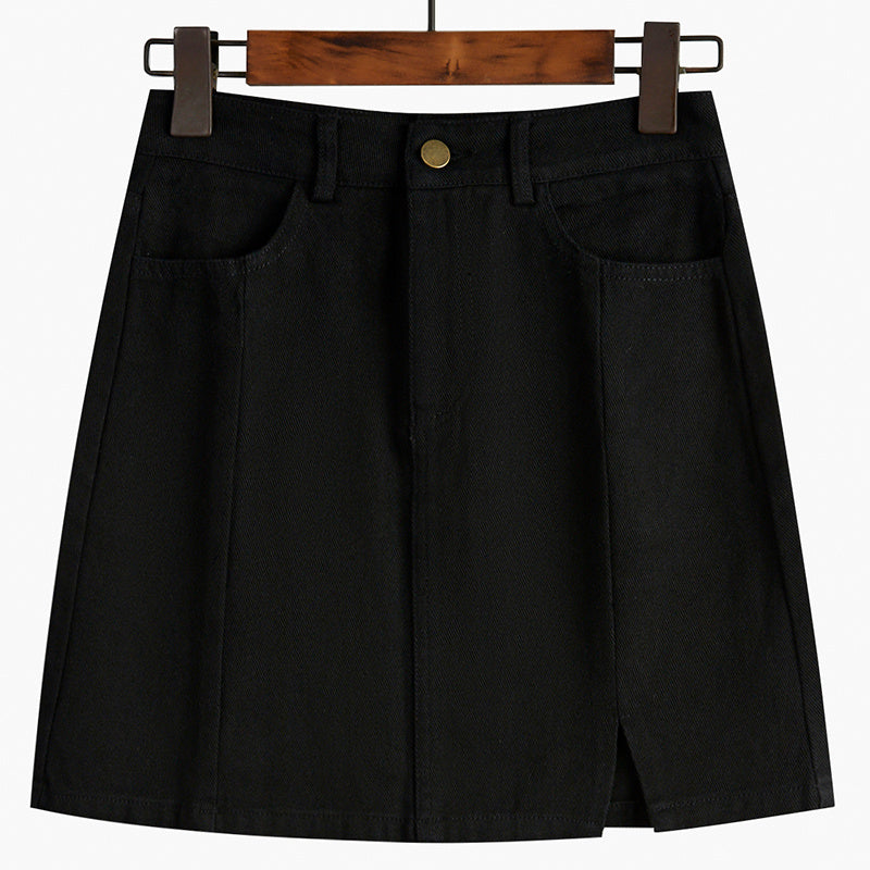Split Skirt Female High Waist Thin And Irregular In Spring