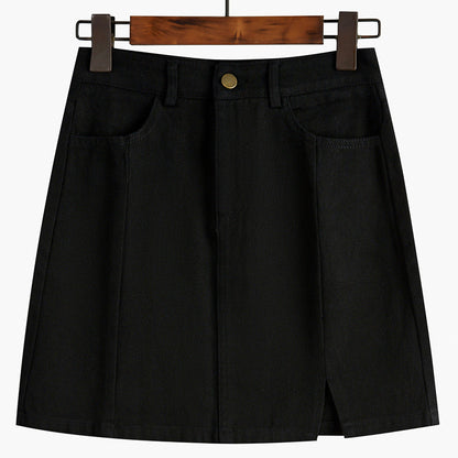 Split Skirt Female High Waist Thin And Irregular In Spring