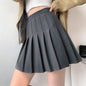 Half Skirt High Waist A Line Pleated Wool Skirt