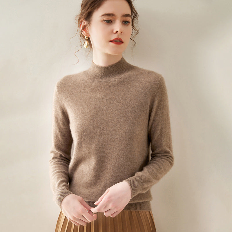 Woolen Sweater Simple Loose Pullover Long Sleeve Bottoming Shirt