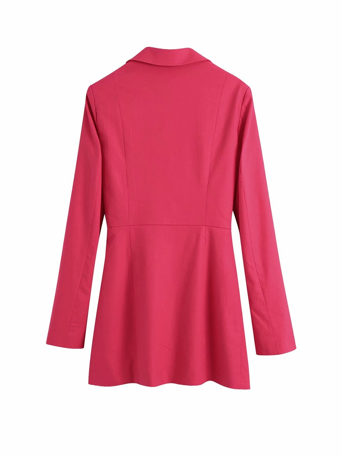 European And American Style Summer New Cropped V-neck Blazer Dress