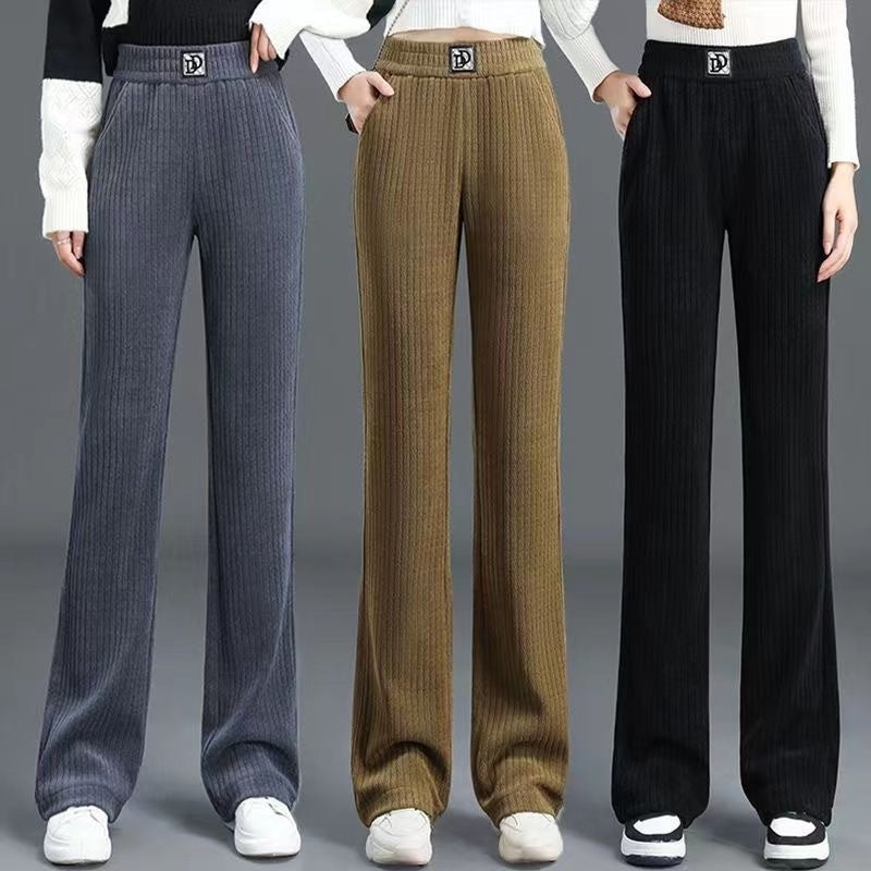 Women's Wide-leg Pants Fallwinter High Waist Drooping