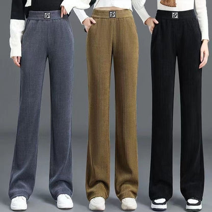 Women's Wide-leg Pants Fallwinter High Waist Drooping