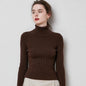 Turtleneck Sweater Women Slim Padded Inner Style