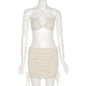 Tube Top Halter Top High Waist Stretch Skirt Skirt Outfit