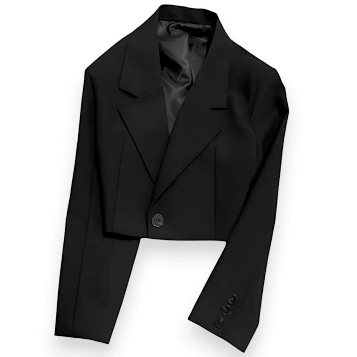 Women’s Cropped Business Casual Blazer – Oversized Office Suit Jacket for Work & Evening