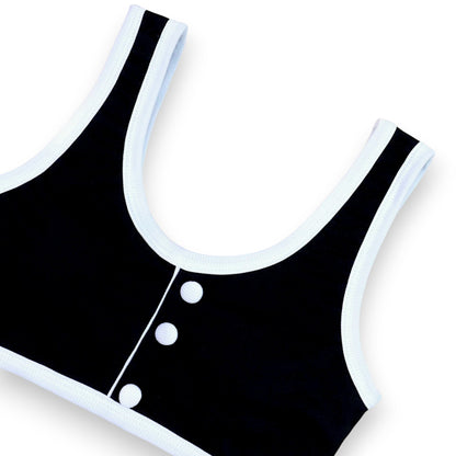 Women's Two Piece Bikini Set – Sexy High Waist Bottom & Plunge Halter Top