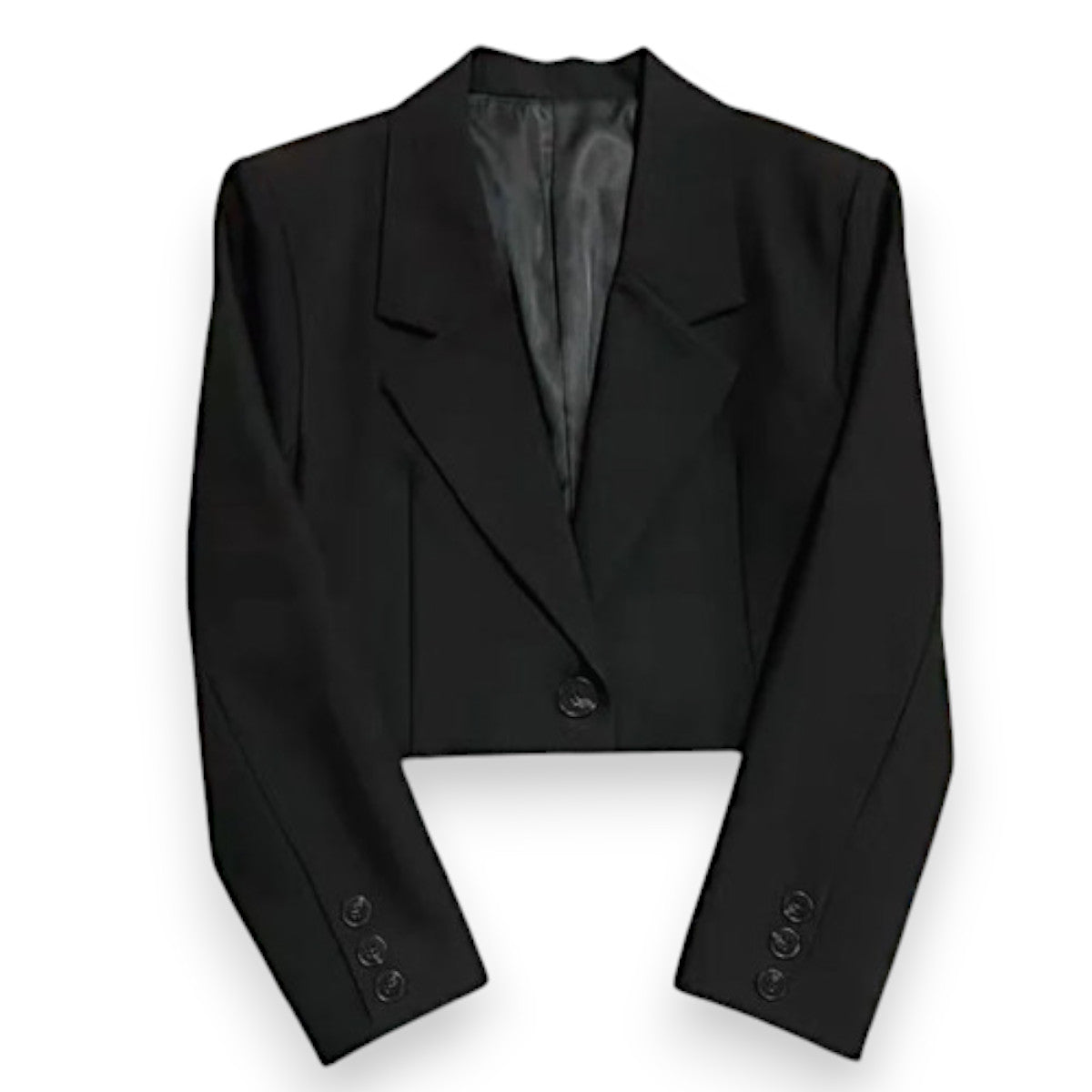 Women’s Cropped Business Casual Blazer – Oversized Office Suit Jacket for Work & Evening