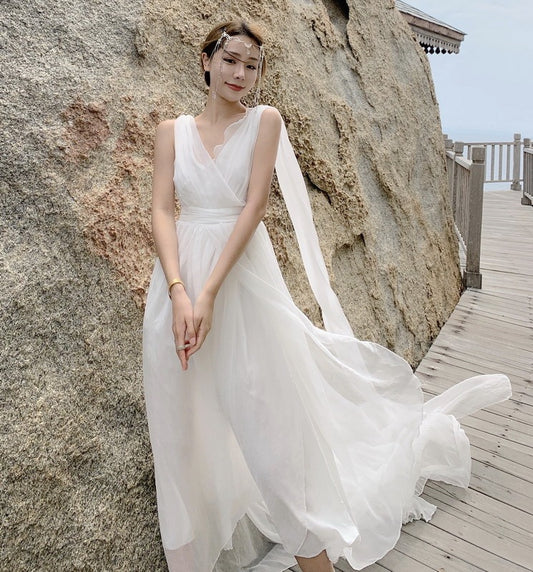 Super Fairy Seaside Travel Elegant Beach Dress