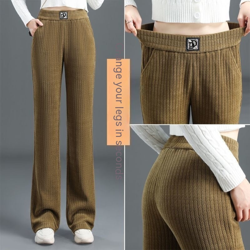 Women's Wide-leg Pants Fallwinter High Waist Drooping