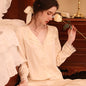 Fashionable Lapel V-neck Home Clothes Woman