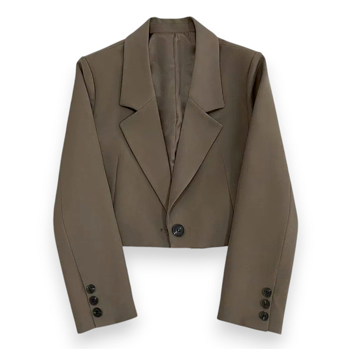 Women’s Cropped Business Casual Blazer – Oversized Office Suit Jacket for Work & Evening