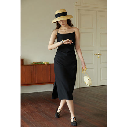 Women's Elegant Square Neck Halter Dress