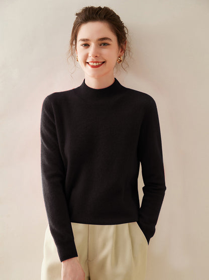 Woolen Sweater Simple Loose Pullover Long Sleeve Bottoming Shirt