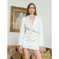 Ladies Personality V-Neck Long Sleeve Blazer