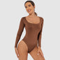 European And American Sexy Siamese Fit Hot Girl Women's Outer Wear Pure Color Tight Jumpsuit