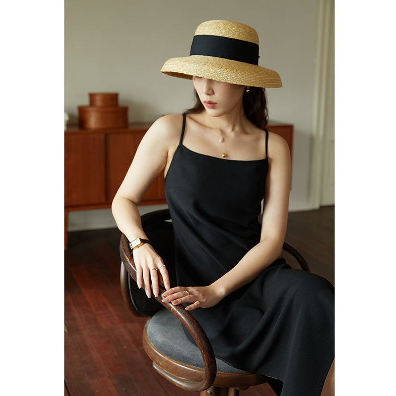 Women's Elegant Square Neck Halter Dress