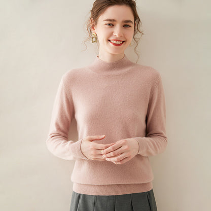 Woolen Sweater Simple Loose Pullover Long Sleeve Bottoming Shirt