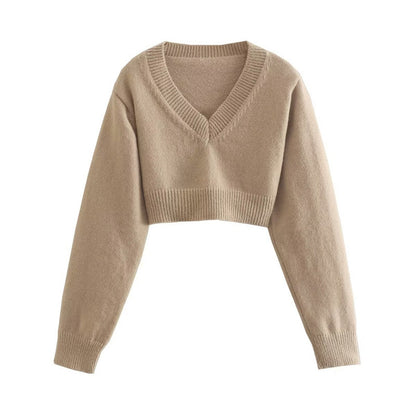 Long Sleeve Pullover Round Neck Sweater Top
