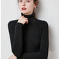 Turtleneck Sweater Women Slim Padded Inner Style