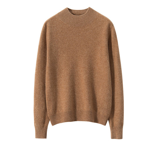 Woolen Sweater Simple Loose Pullover Long Sleeve Bottoming Shirt